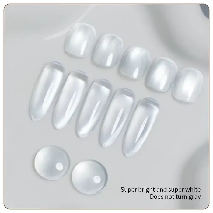 Vernis à ongles gel effet œil de chat argenté cristal de glace RS NAIL 10g