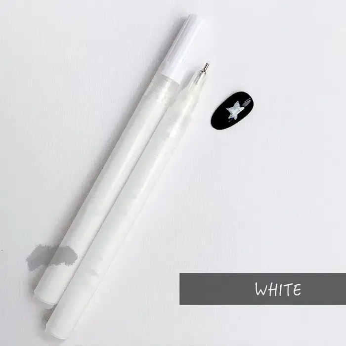 Pinceau coloré noir et blanc pour vernis gel UV