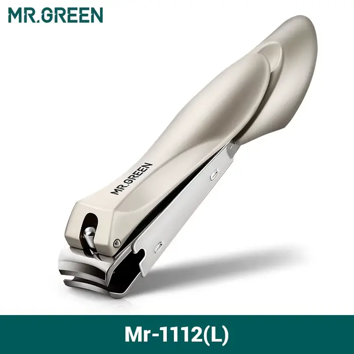 Coupe-ongles anti-éclaboussures MR.GREEN en acier inoxydable, outils de manucure, coupe-ongles au de