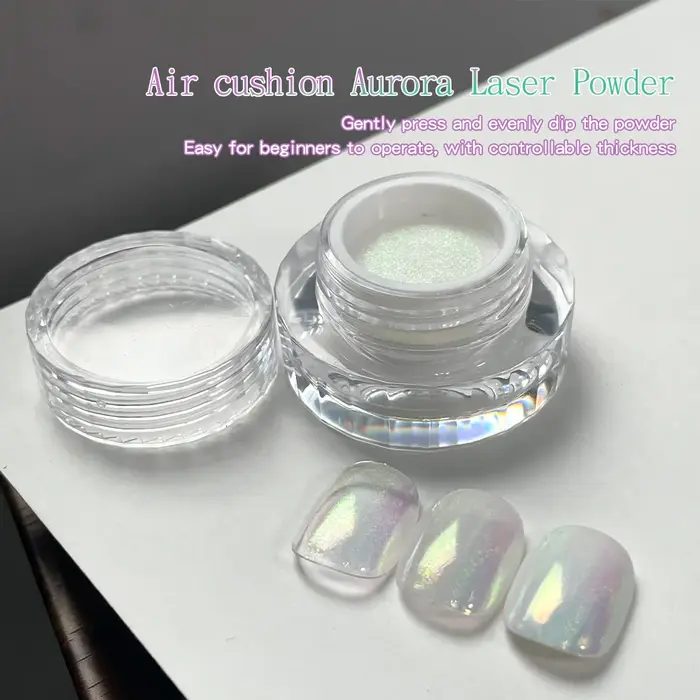 KANIU 0.2g/Pot Poudre à ongles effet miroir Aurora Moonlight Air Cushion