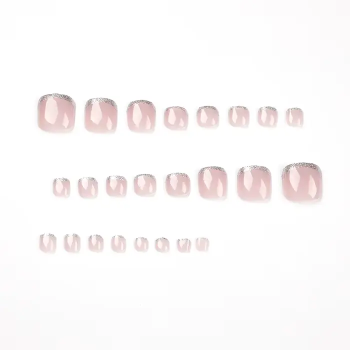 24 pièces ongles esthétiques presse