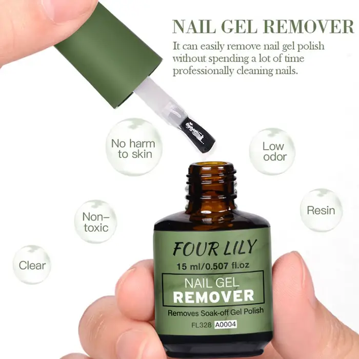 Dissolvant rapide pour gel à ongles 15 ml