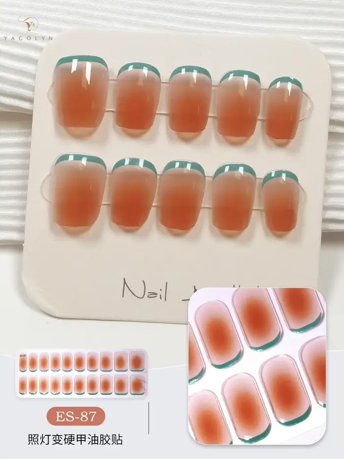 Autocollant gel UV semi-durci