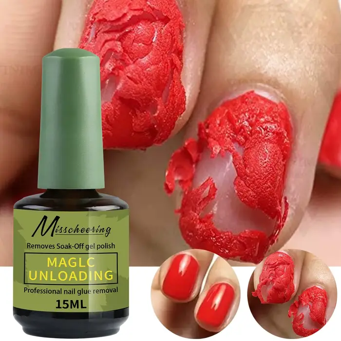 Misscheering 15ml magique rapide dissolvant de vernis à ongles Gel propre UV tremper