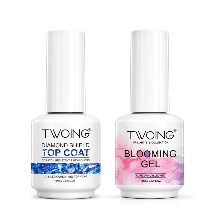 TWOING Blooming Gel 15ml gel soak off transparent UV LED pour effet