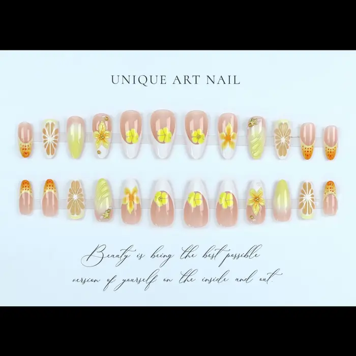Faux ongles moyens pour femmes et filles