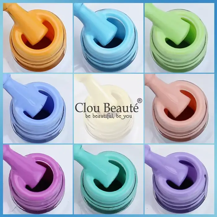 Clou Beaute Gel vernis à ongles néon marron bleu Royal rouge vert Pastal nu