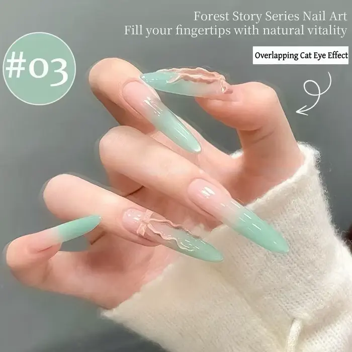 Gel à ongles quatre couleurs pour le printemps et l'été