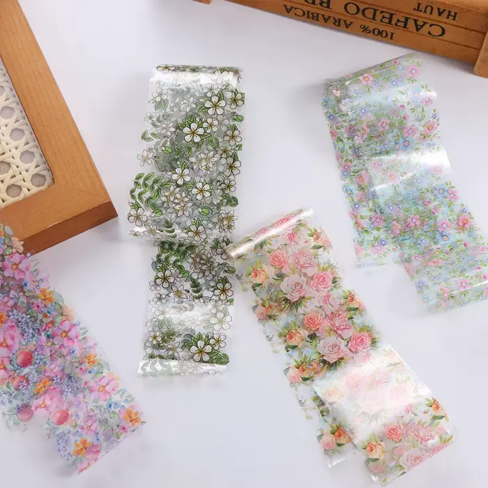 Autocollants holographiques pour nail art DIY