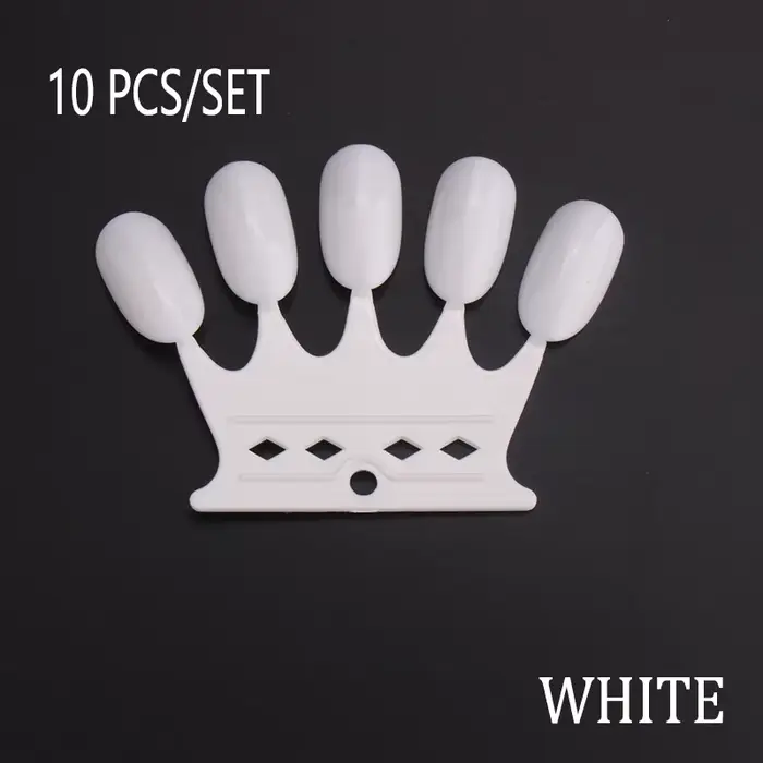 Faux Ongles en Forme d'Éventail pour la Pratique du Nail Art, Verhéritage à Pointe, Gel UV, Affichag