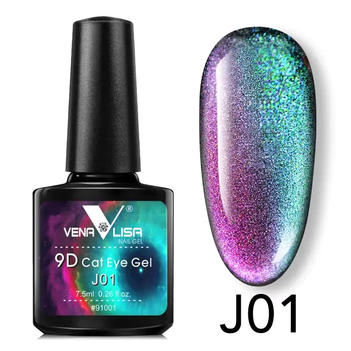 Galaxy Nail Art Design manucure Venalisa tremper l'émail 9D yeux de chat vernis Gel magnétique UV LED Gel