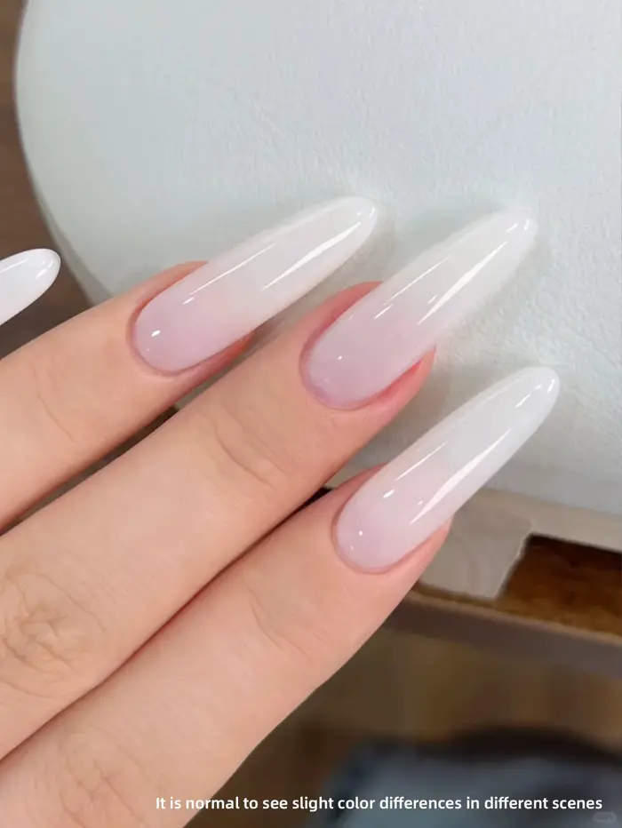 1Pc 15ML blanc laiteux pur vernis à ongles Gel ajouter Semi-Permanent tremper UV LED Construction Ge