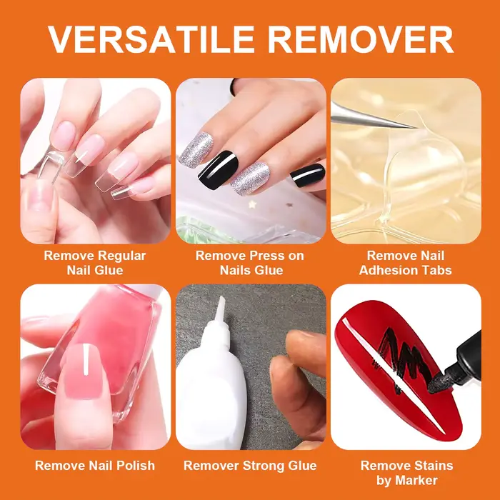 Dissolvant de colles pour enlever les faux ongles
