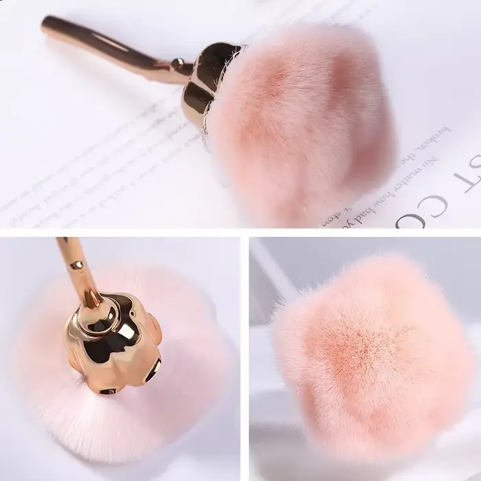 Brosse pour Nail Art, fleur Rose