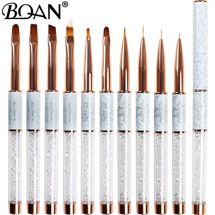 BQAN – brosse à ongles marbrée or Rose