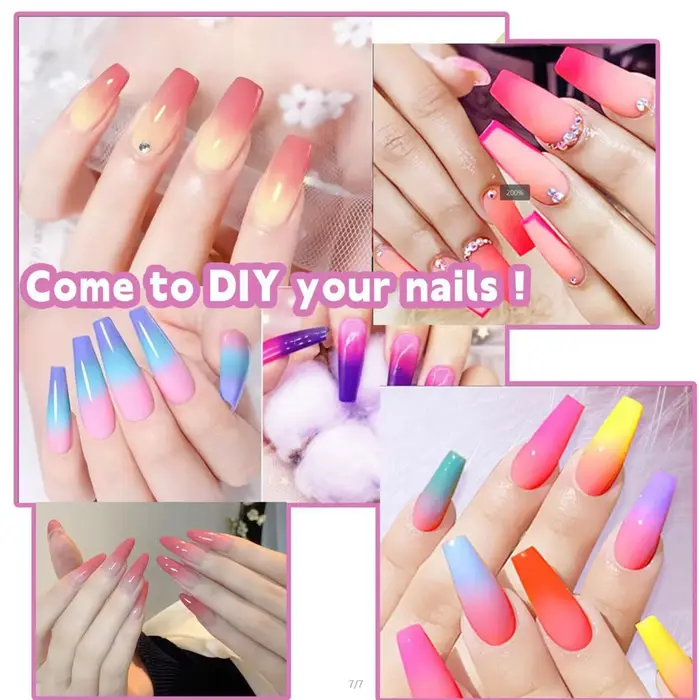 Palette de poudre à paillettes pour ongles