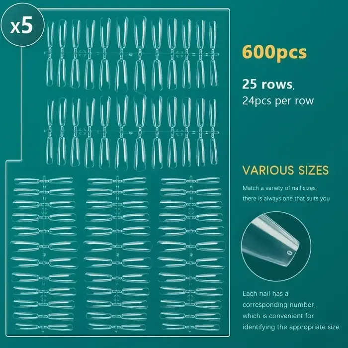 Nailpop-Faux ongles à couverture complète, capsules en acrylique, matériel professionnel, imbiber le