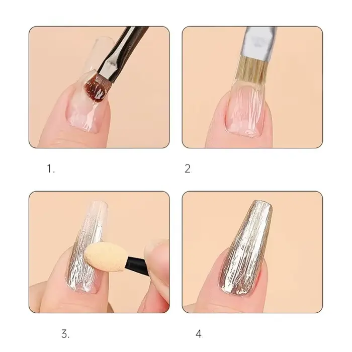 Pinceau à texture brossée pour nail art
