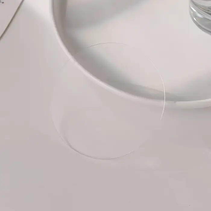 Présentoir circulaire irrégulier en acrylique transparent pour nail art