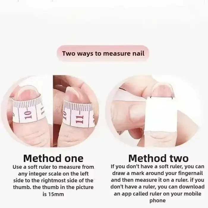 10 faux ongles faits à la main