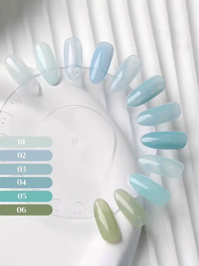 Lot de 6 vernis à ongles gel tendance été 2026