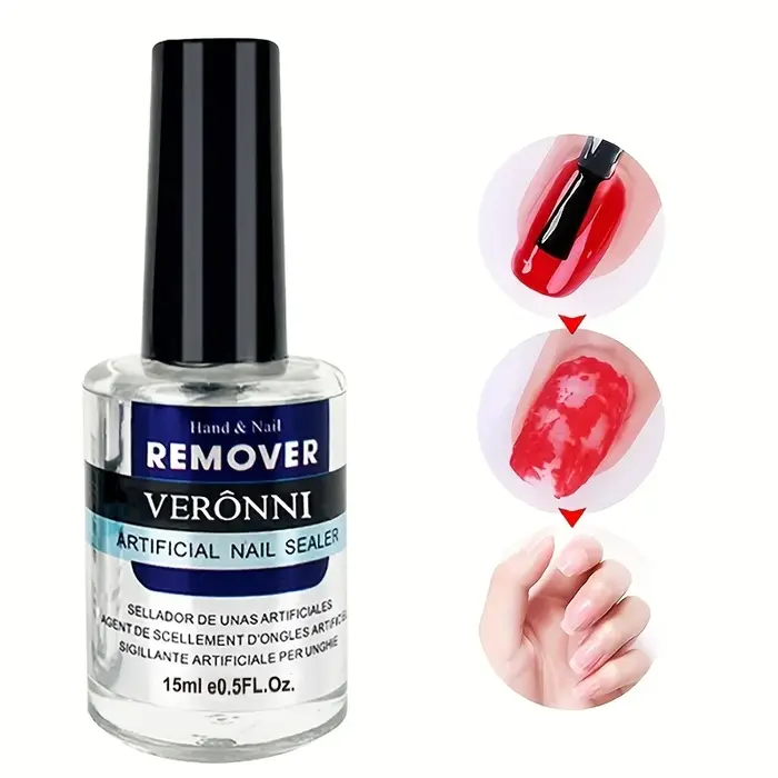 Dissolvant de colle à ongles sans fissures