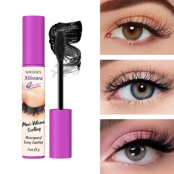 Le mascara 4D est durable, mince, recourbé et dense, imperméable, résistant à la transpiration et sans bavures.