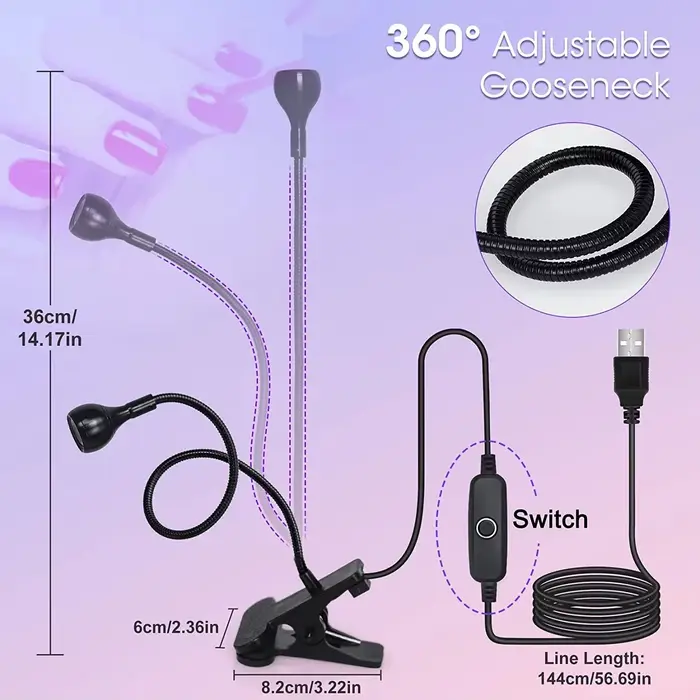 Lampe à ongles UV 395nm Led lumières ultraviolettes