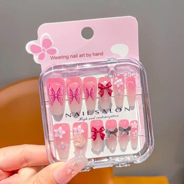 Faux ongles autocollants détachables pour enfants