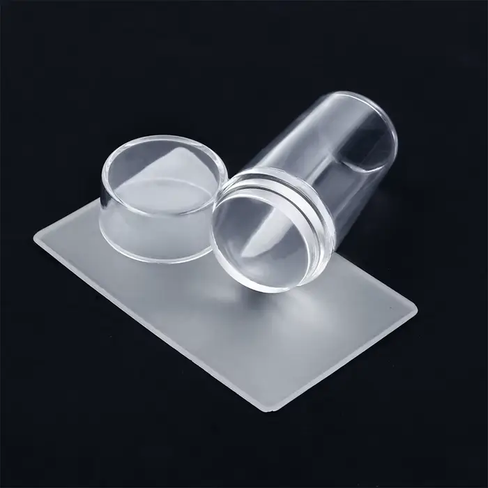 Kit d'estampage de manucure française 2 en 1, plaques de conception pour Nail Art avec tampon, modèl