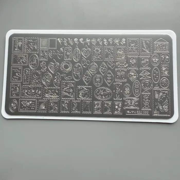 XMQ NAIL ART STAMPING PLATES FOUURS LINES TEMPLATES PLATES D'IMAGE