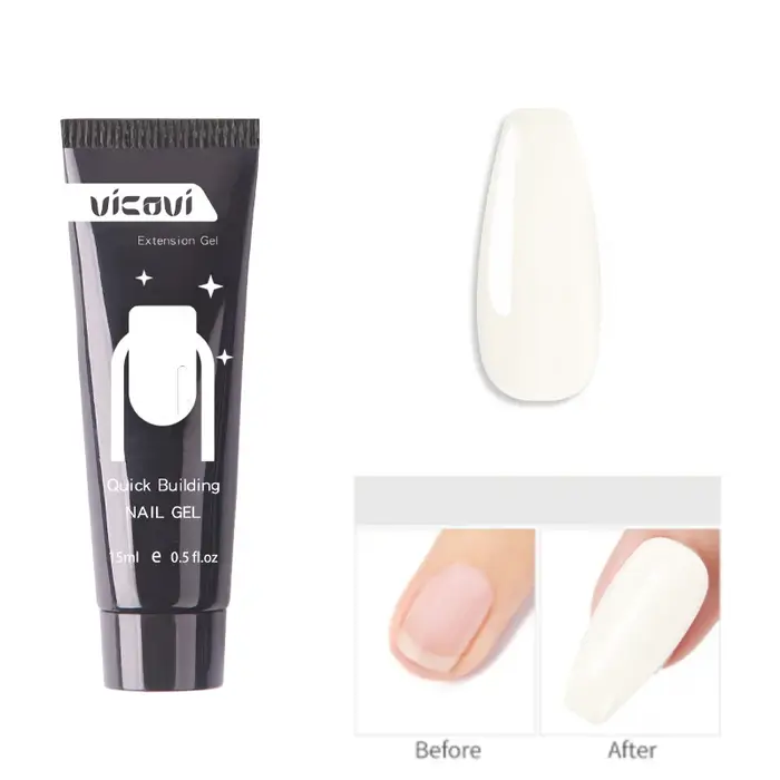 Gel constructeur solide rose/clair/blanc pour ongles Gel dur Extension