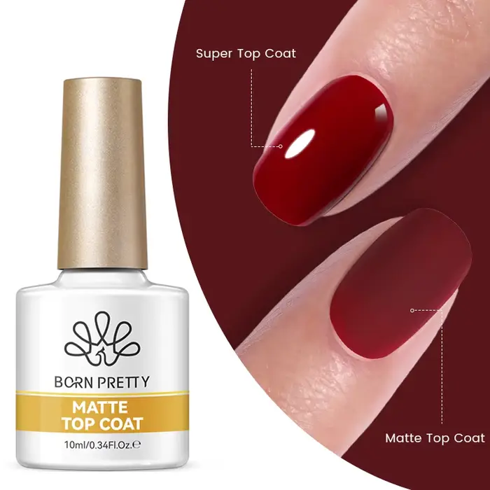BORN PRETTY 10ml Gel Polish Multifonctionnel Base Gel Super Top Coat Soak Off UV LED Vernis à Ongles Semi-Permanent