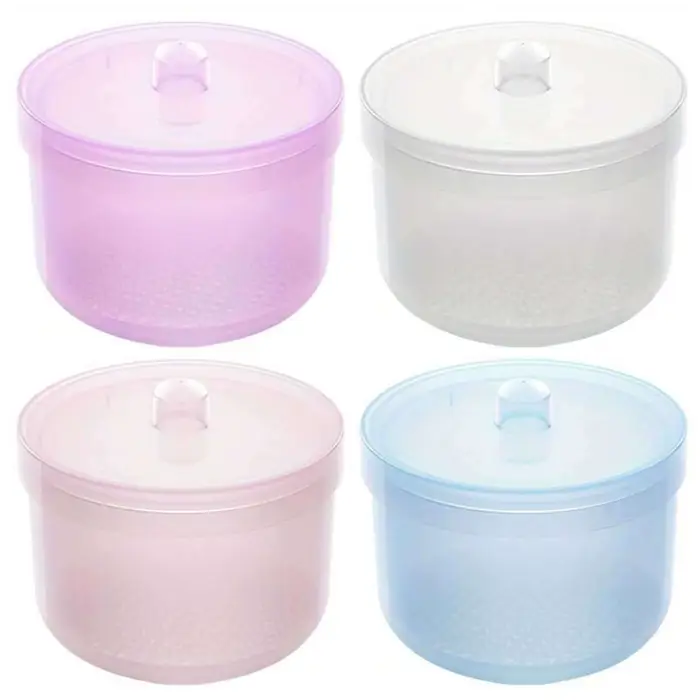 Boîte de nettoyage et de désinfection de tête de polissage des ongles avec filtre