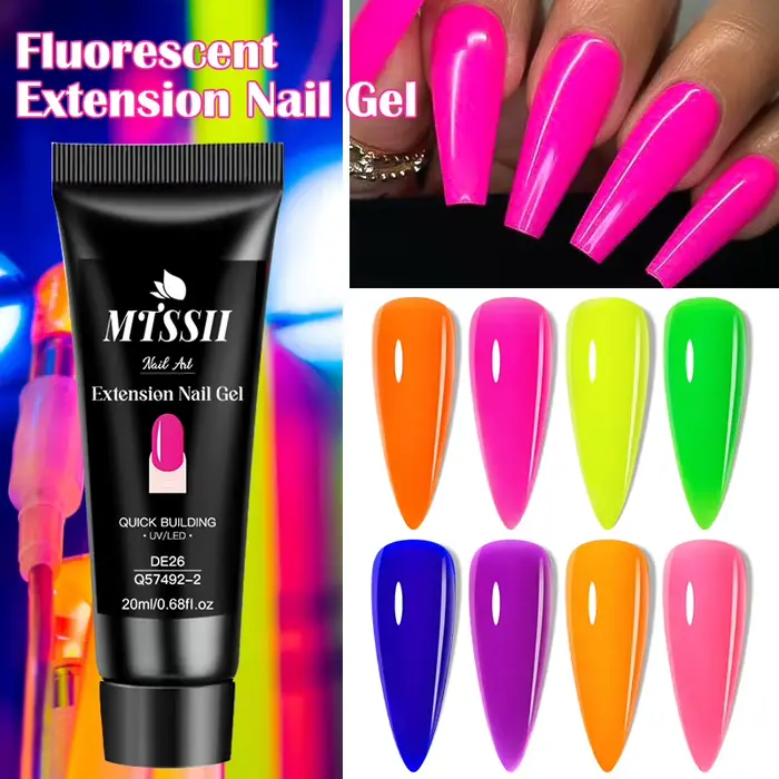 Gel pour ongles en Poly néon