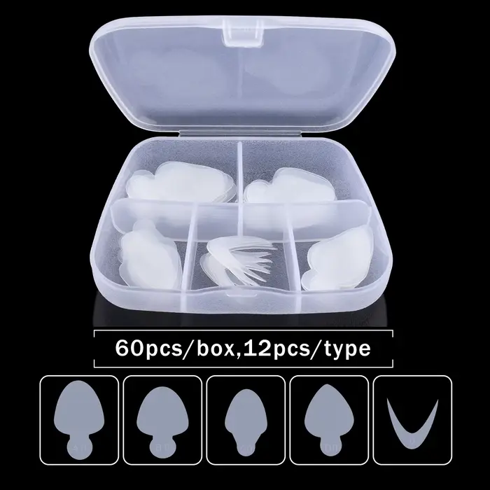 Gel pour ongles en Poly, double forme, Extension de constructeur d'ongles, moule supérieur transpare