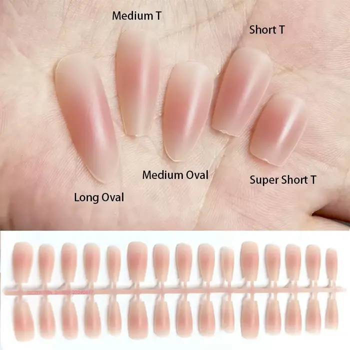 30 pièces mat nu faux ongles mode presse sur Extension rapide portable faux ongles Simple couverture