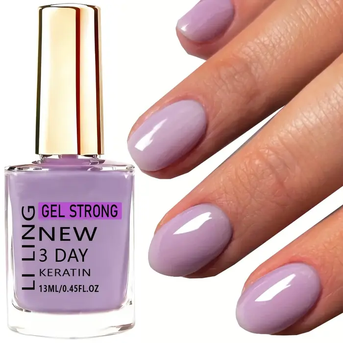 Icy Sheer Light Purple Nail Hardener - Nouveauté Printemps/Été - Séchage à l'air, manucure rapide, un incontournable pour les amateurs de nail art.