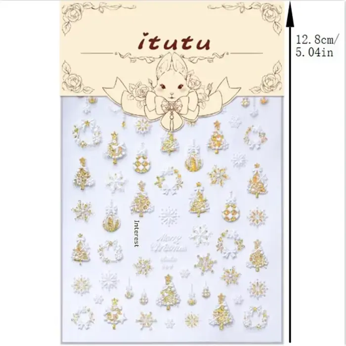 Ruban de noël doux, flocon de neige vif