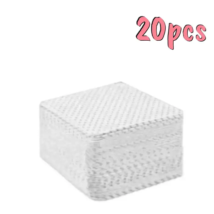 20/600 pièces lingettes à ongles non pelucheuses Gel tissus de nettoyage tampons dissolvant de verni