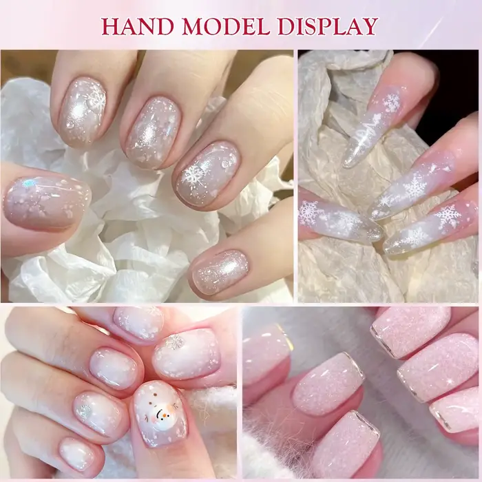 Flocons de neige 10ml, fournitures de Salon de manucure