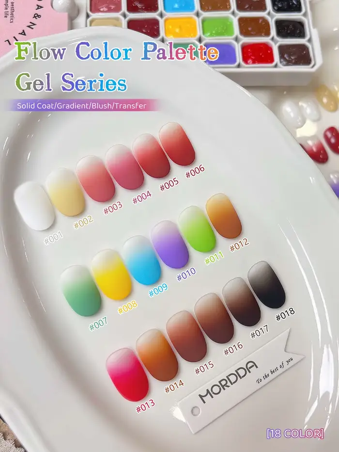 Vernis à ongles pailleté MORDDA 18 couleurs à haute saturation