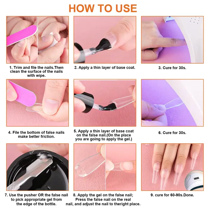 Gel de colle à ongles solide pour ongles à pression