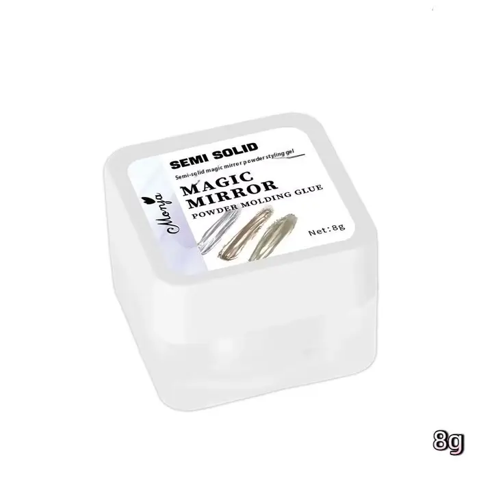 Gel de modelage pour ongles Magic Mirror UV LED semi-solide, colle 3D pour sculpture d'ongles, durab