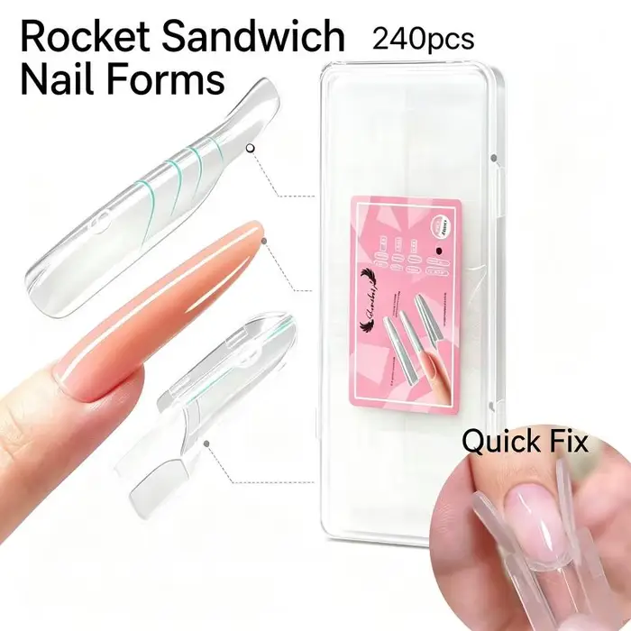 Formes à ongles Rocket Sandwich 240 pièces