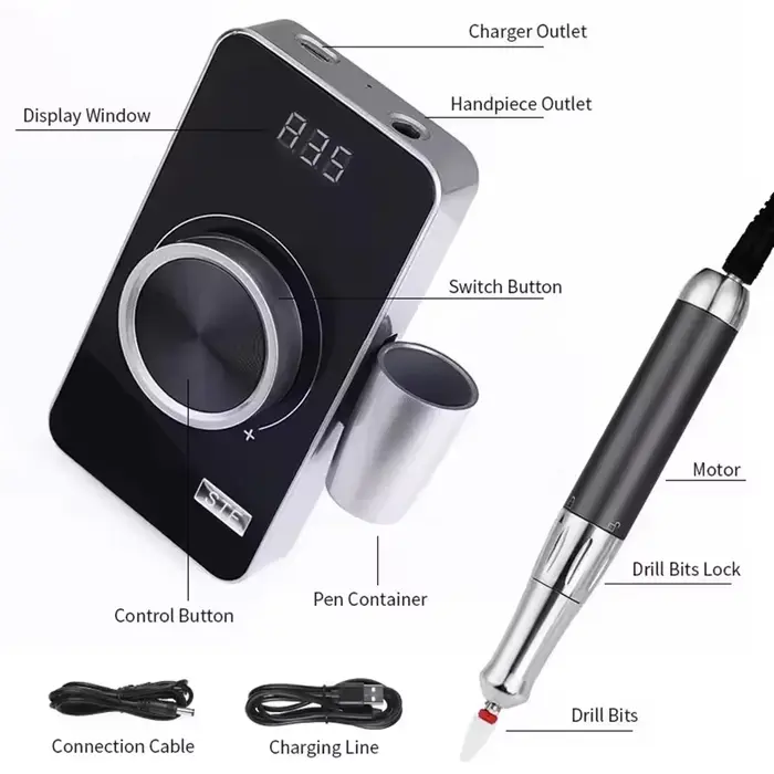 Machine de manucure Rechargeable longue durée