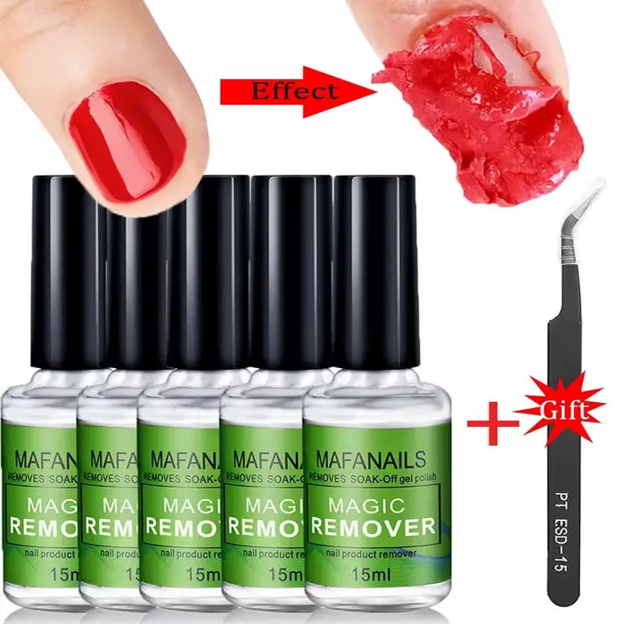 Dissolvant de vernis à ongles professionnel non irritant, dissolvant de gel, dissolvant de vernis à