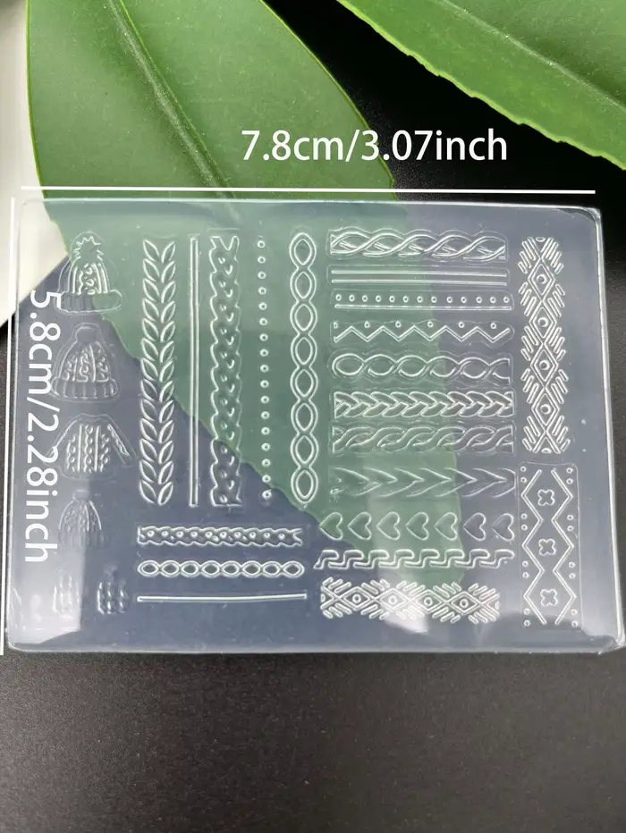 Pull d'hiver 3D acrylique moule Silicone Nail Art ongles bricolage Nail Art modèles ongles moule mod