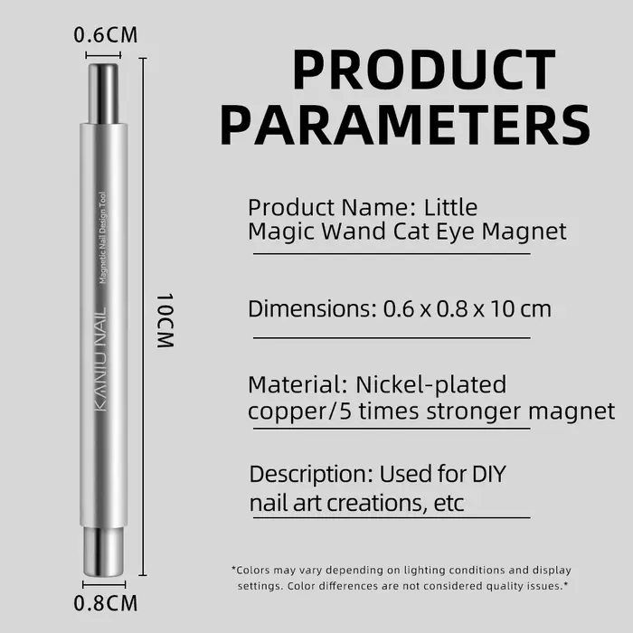 1/2 pièces Double tête oeil de chat circulaire aimant perle cylindrique outil d'art des ongles pour 