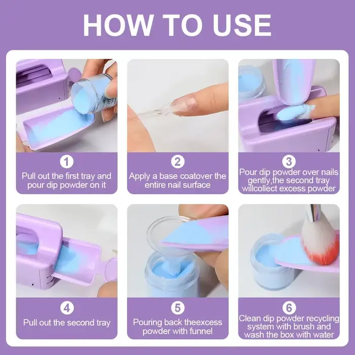Kit de boîte de rangement pour accessoires d'art d'ongle